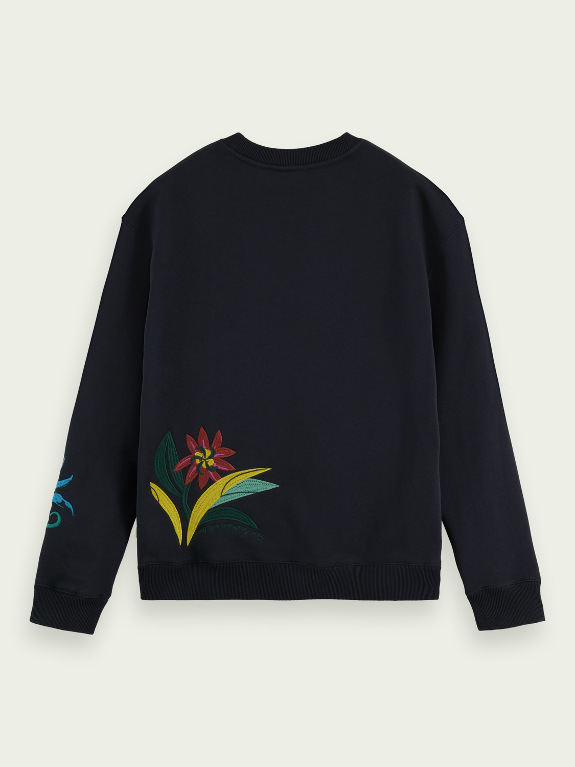 Relaxed Fit Embroidered Crewneck Sweatshirt | Scotch And Soda Outlet
