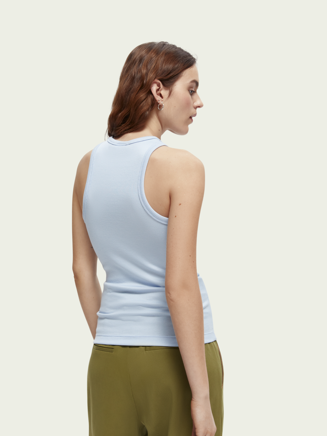 Racer Tank In Rib Jersey | scotch & soda outlet
