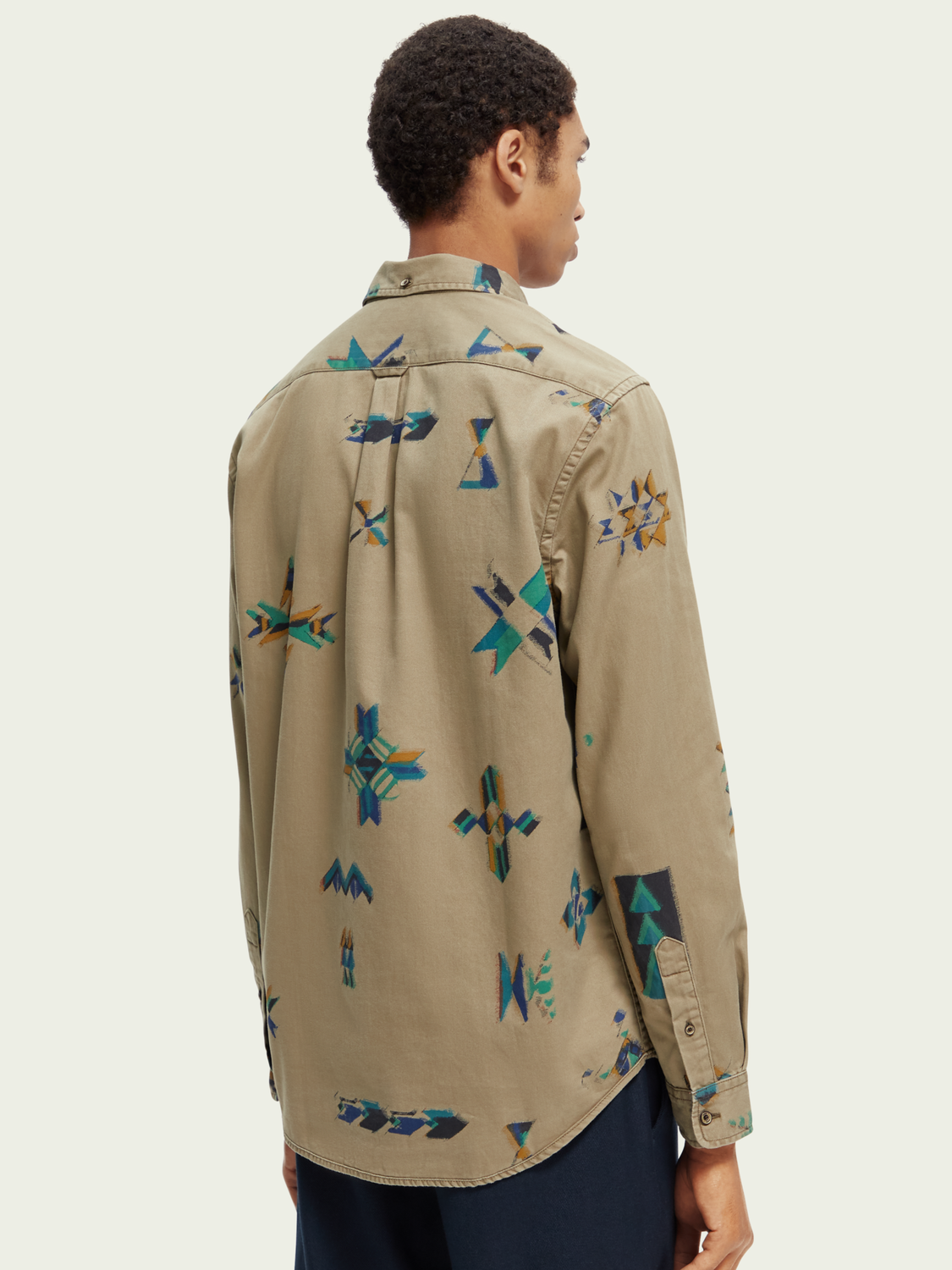 Regular Fit Printed Twill Shirt | Scotch And Soda Outlet