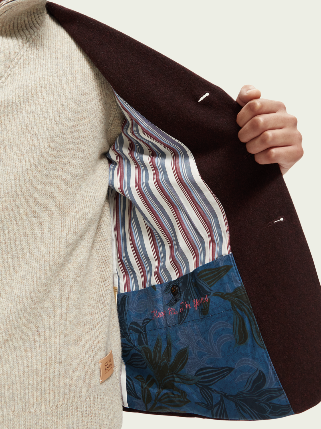 Wool-Blended Single-Breasted Blazer | Scotch And Soda Outlet