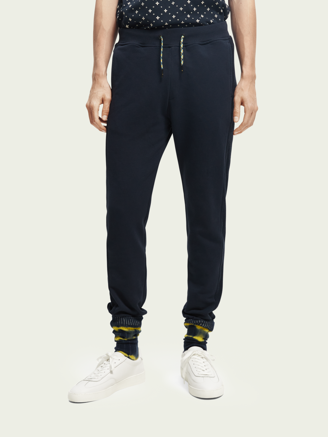 Organic Cotton Panelled Jogger | Scotch And Soda Outlet