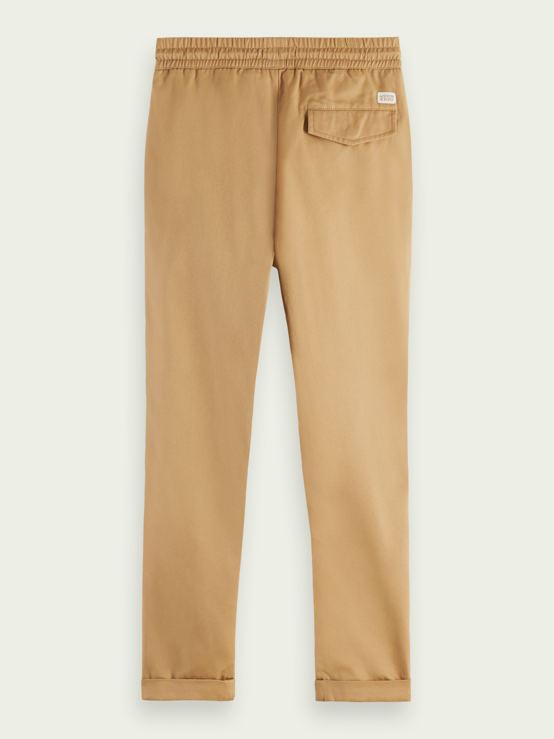 Relaxed Slim Fit Organic Cotton Twill Trousers