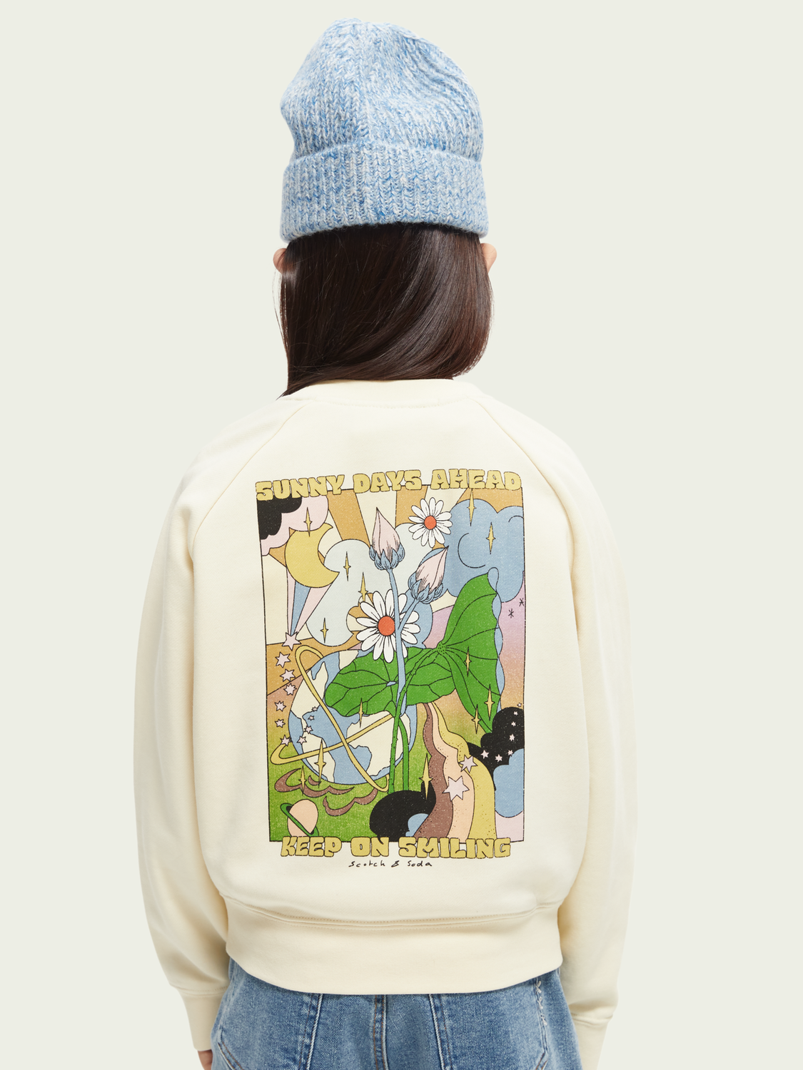 Scotch Soda Outlet | Oversized Artwork Crewneck Sweatshirt