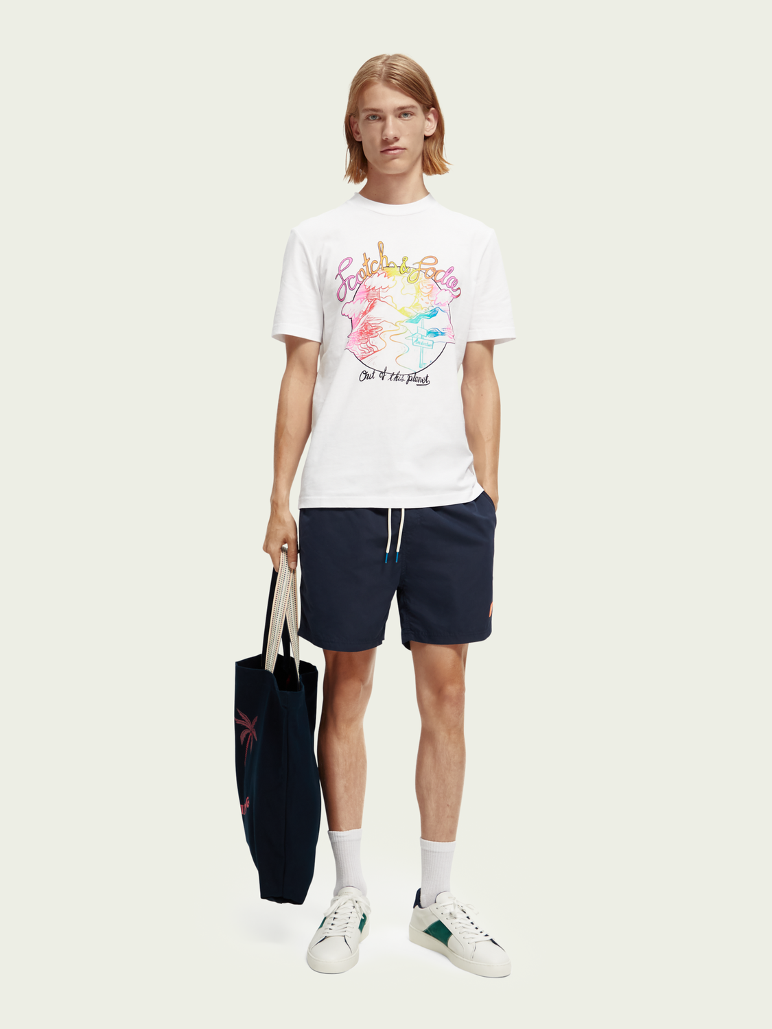 Short-Length Printed Swim Shorts | Scotch And Soda Outlet