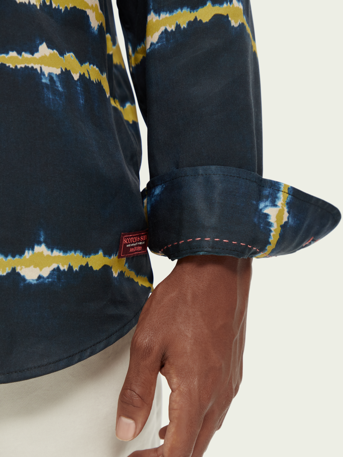 Regular Fit Pocketed Tie-Dye Shirt | Scotch And Soda Outlet