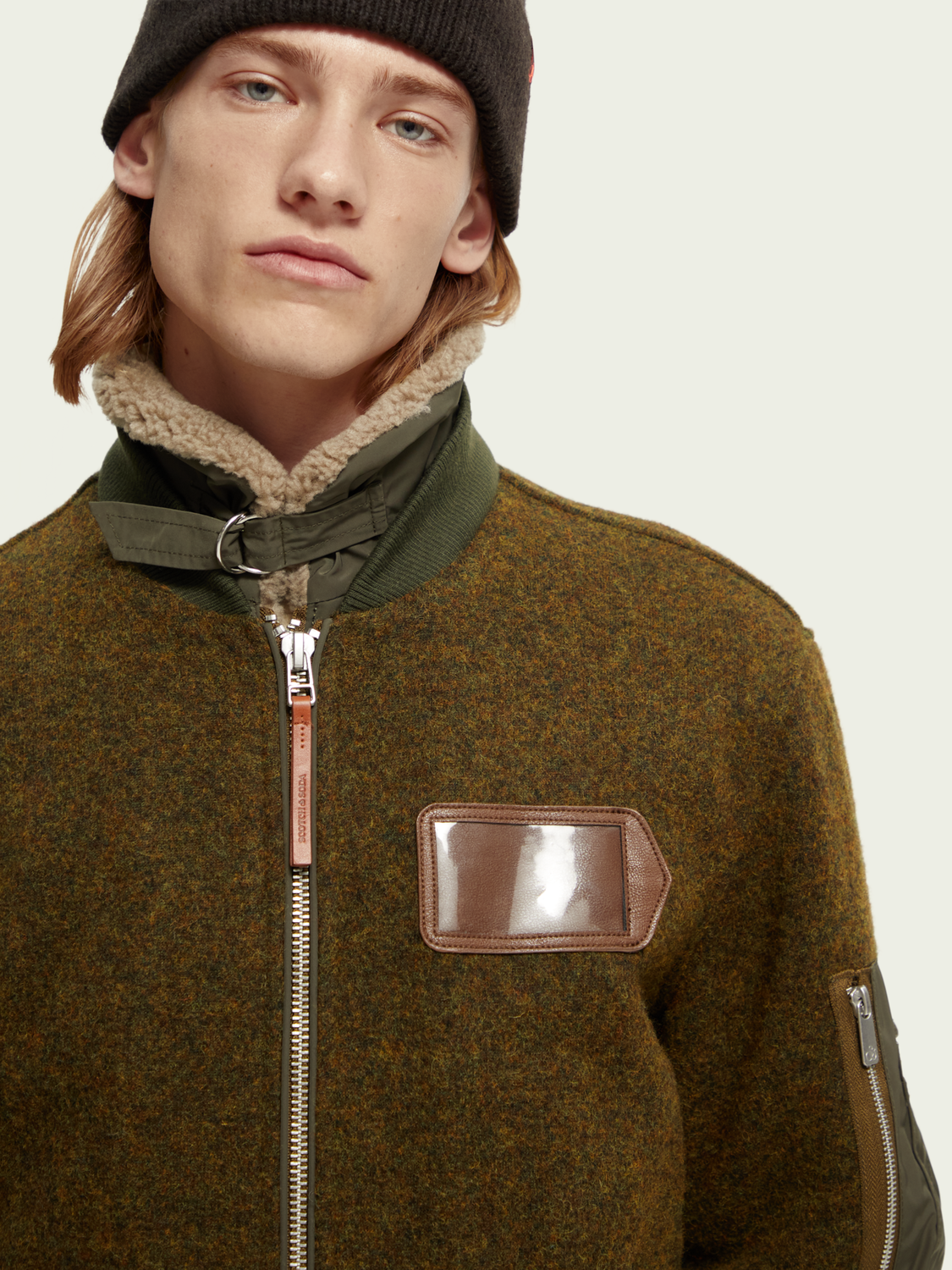 Wool-Blended Bomber Jacket | Scotch And Soda Outlet