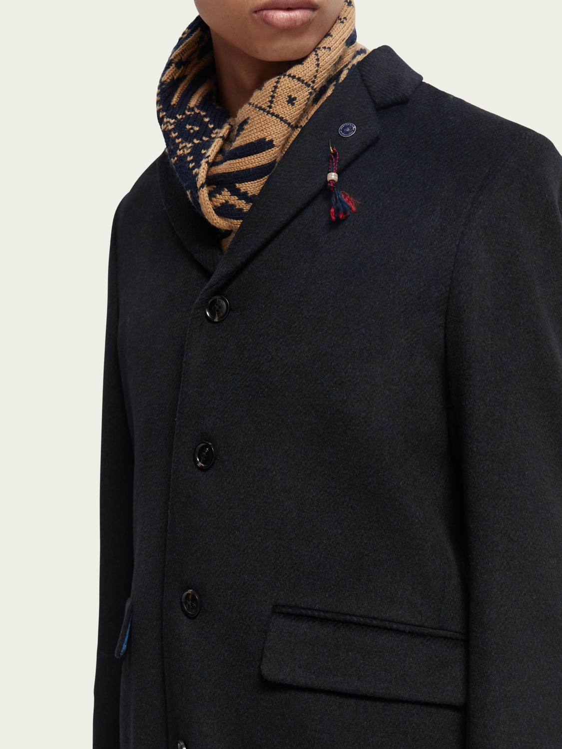 Classic Wool-Blend Overcoat | Scotch And Soda Outlet