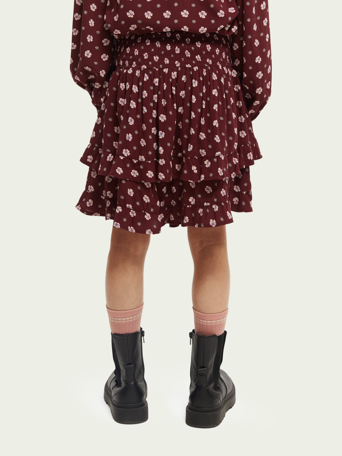 Scotch Soda Outlet | Printed Layered Mini Skirt