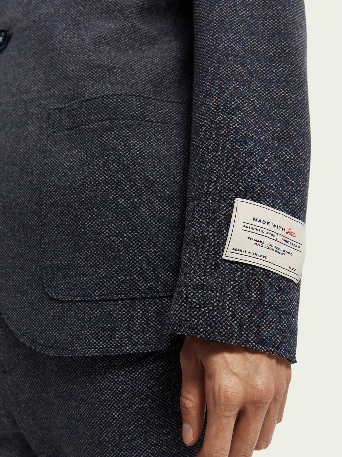 Single - Breasted Jersey Blazer | Scotch And Soda Outlet