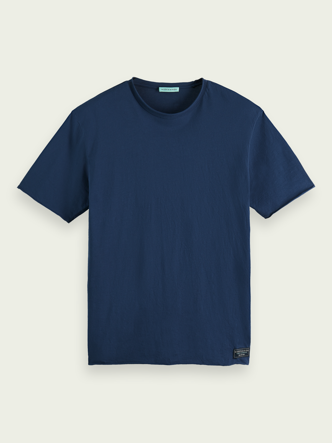 Organic Raw Edge Jersey Crewneck T-Shirt | Scotch And Soda Outlet