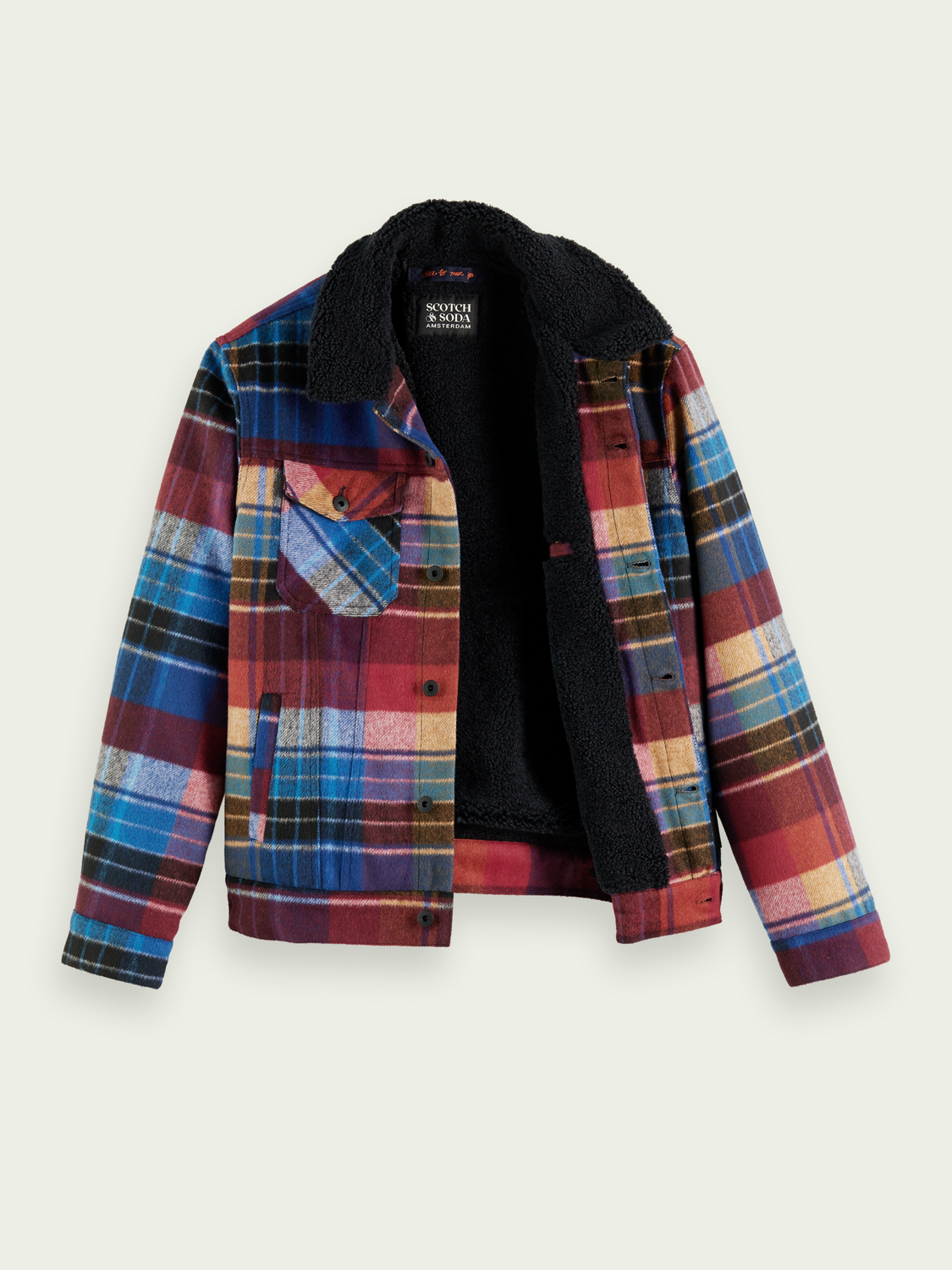 Sherpa-Lined Trucker Jacket | Scotch And Soda Outlet
