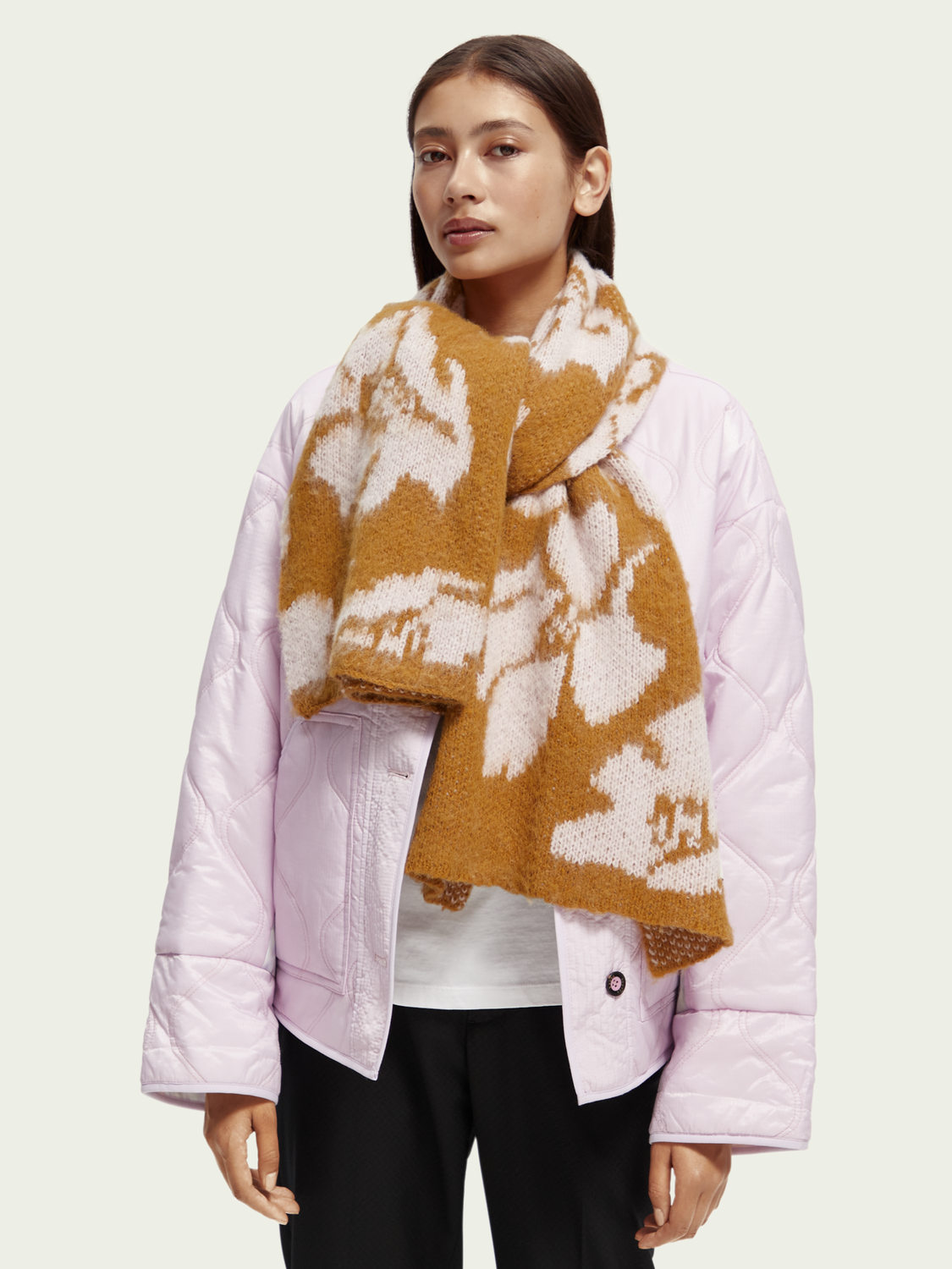 Brushed Jacquard Woven Scarf | scotch & soda outlet