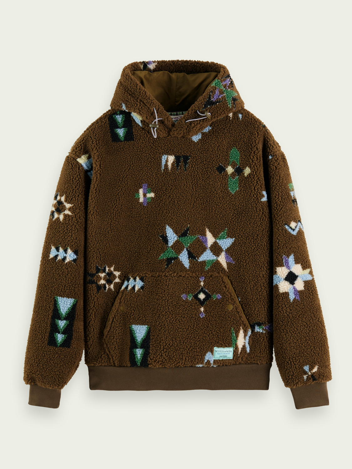 Printed Teddy Hoodie | Scotch And Soda Outlet