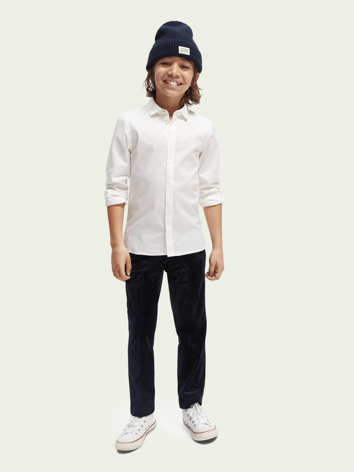 Regular Slim Fit Velvet Pant