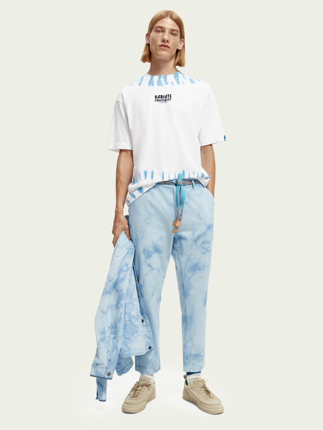 Organic Tie-Dye Artwork T-Shirt | Scotch And Soda Outlet