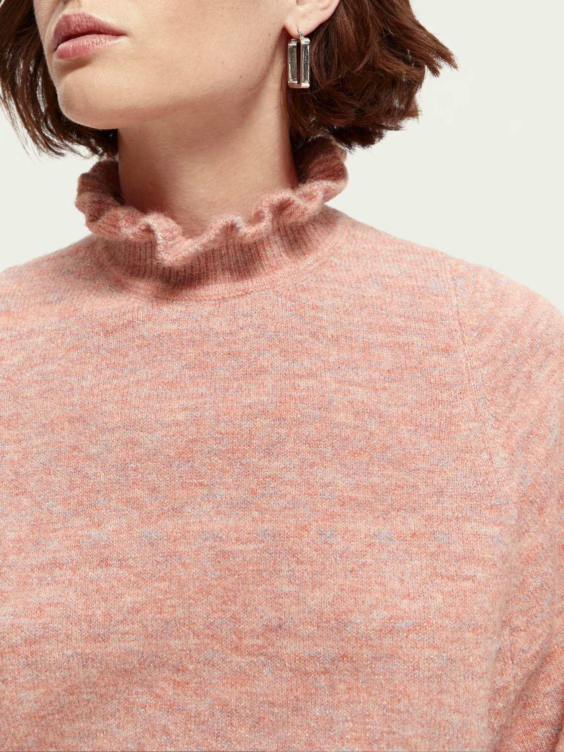 Ruffled Turtleneck Sweater | scotch & soda outlet