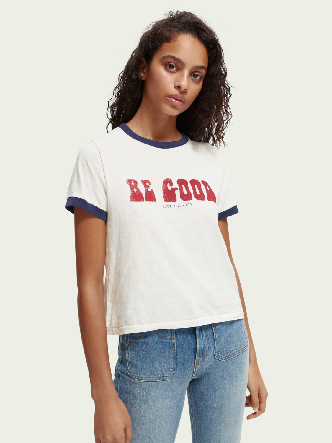 Organic Cotton 70s Inspired T-Shirt | scotch & soda outlet