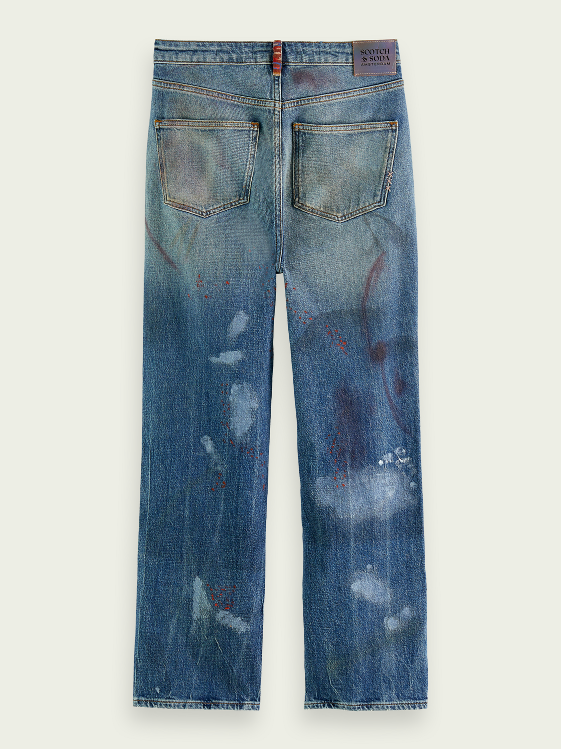 The Sky Straight Leg Distressed Jeans | scotch & soda outlet