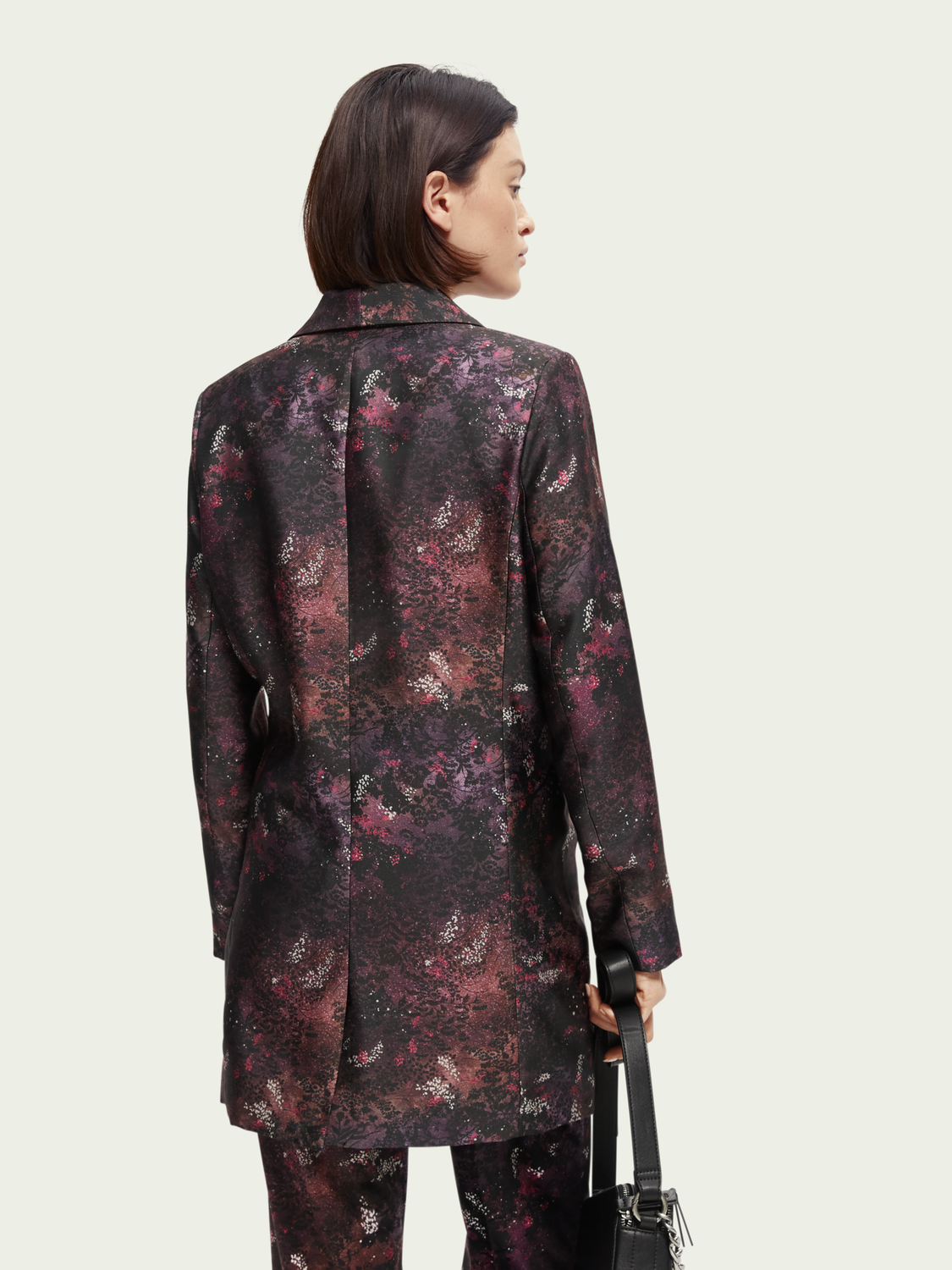 Printed Single-Breasted Longer-Length Blazer | scotch & soda outlet