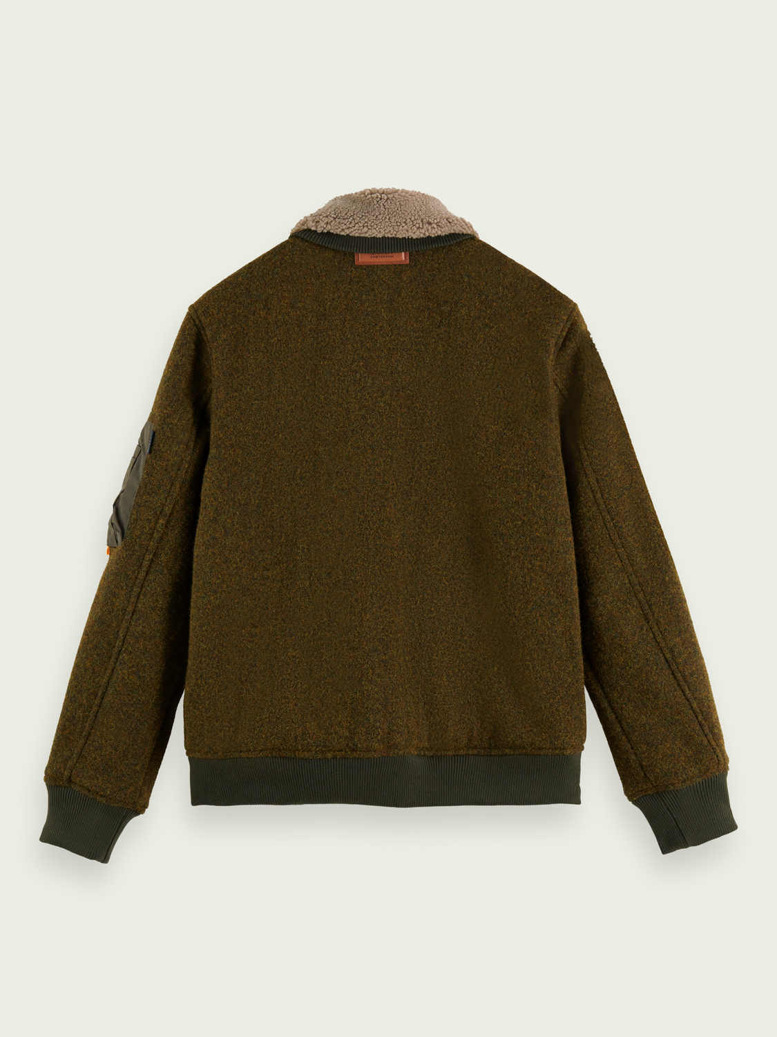 Wool-Blended Bomber Jacket | Scotch And Soda Outlet