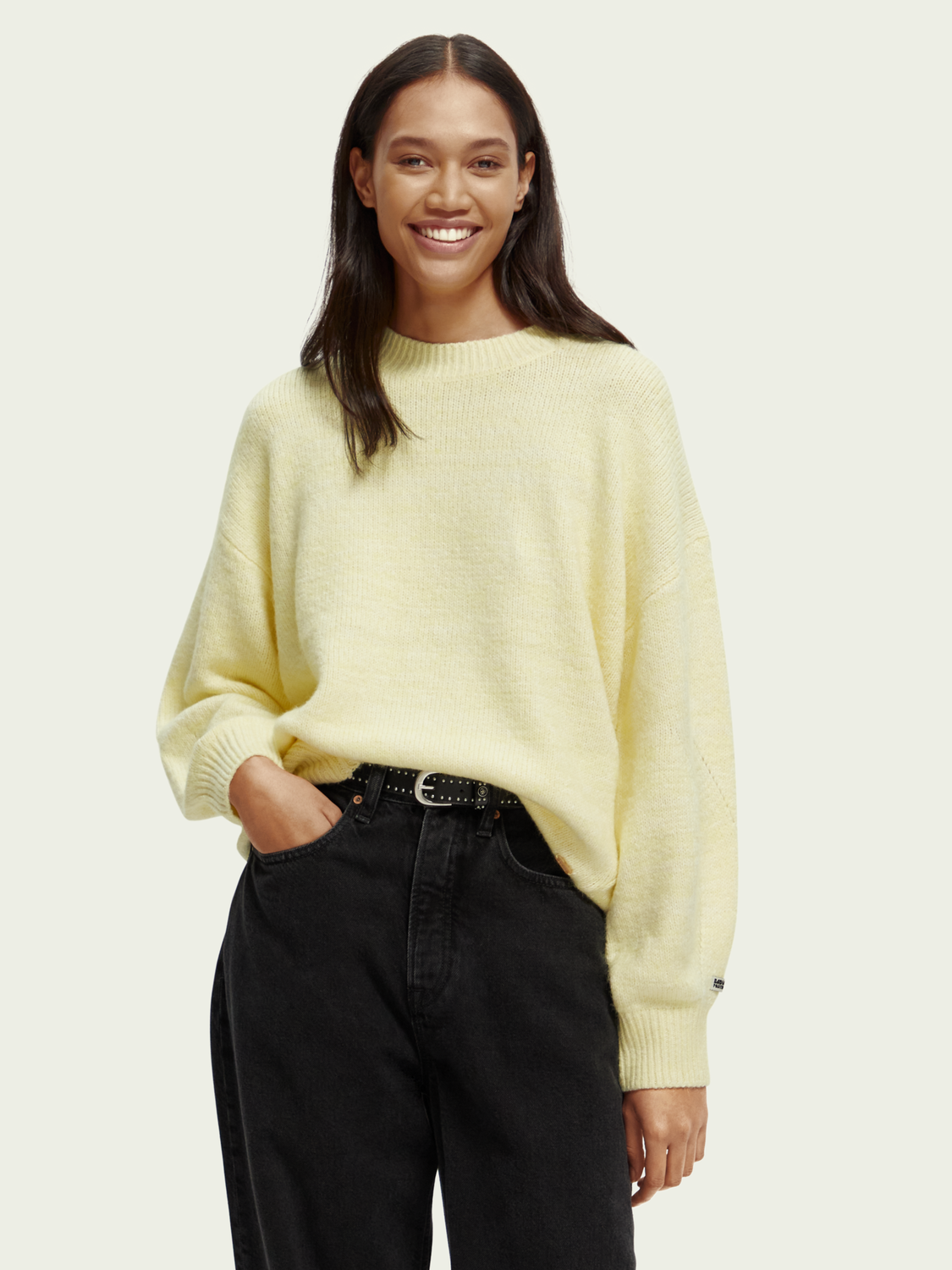 Relaxed Fit Crewneck Sweater | scotch & soda outlet