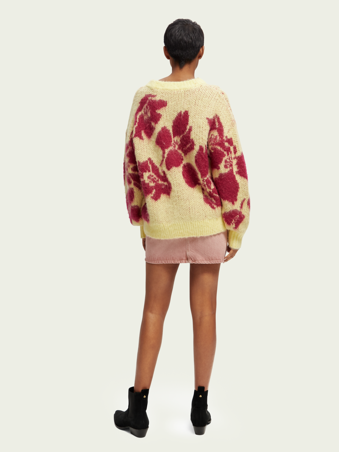 Brushed Floral Sweater | scotch & soda outlet