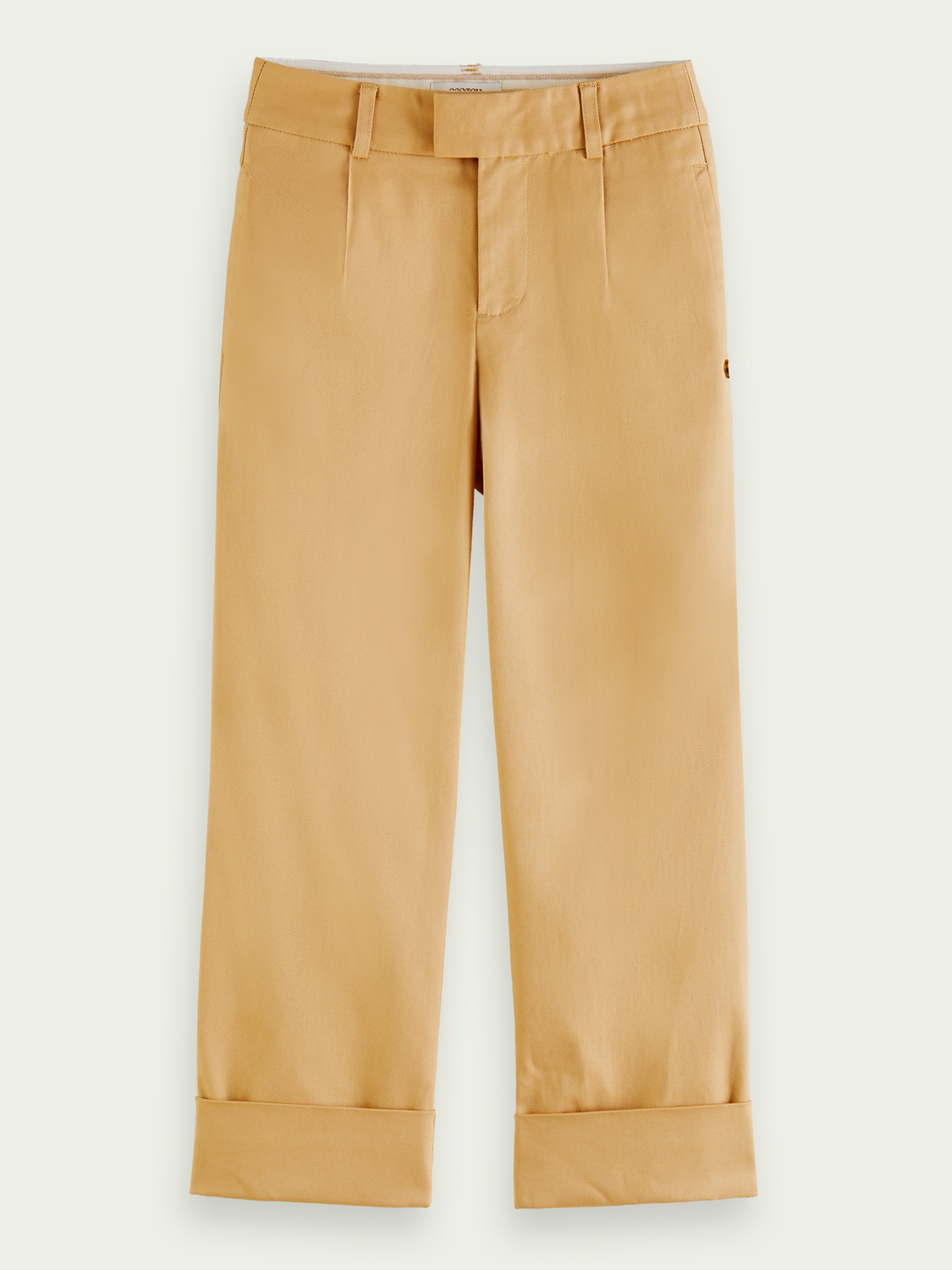 Straight-Leg High-Rise Organic Cotton Chino