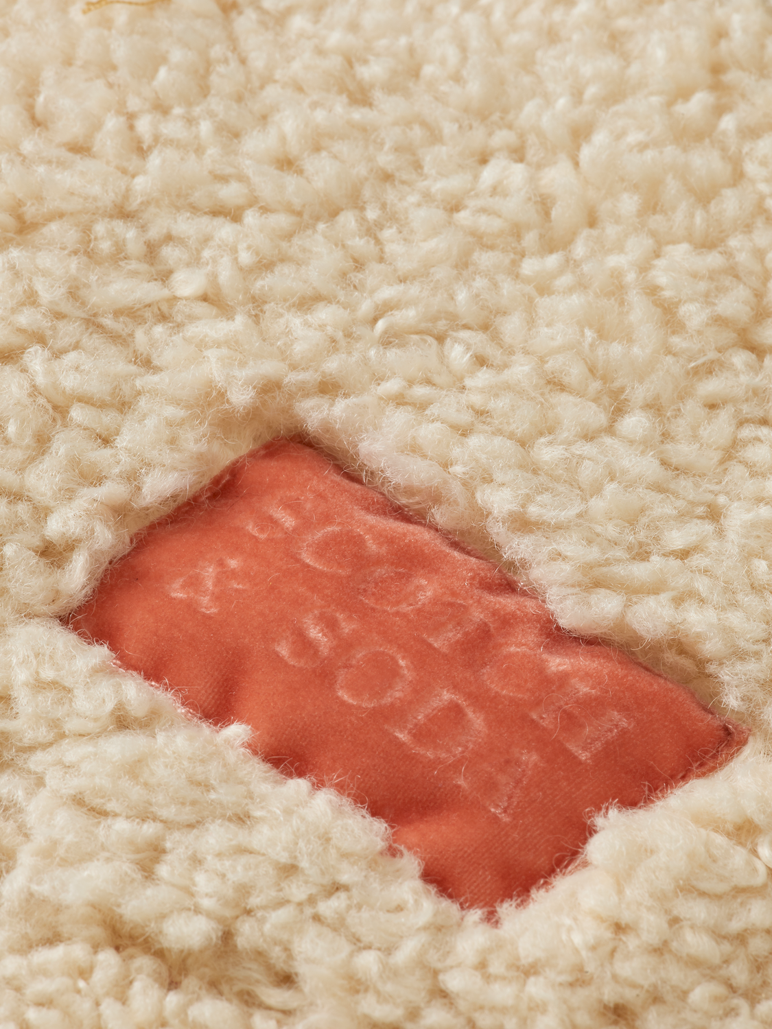 Long-Length Colour-Blocked Teddy Jacket