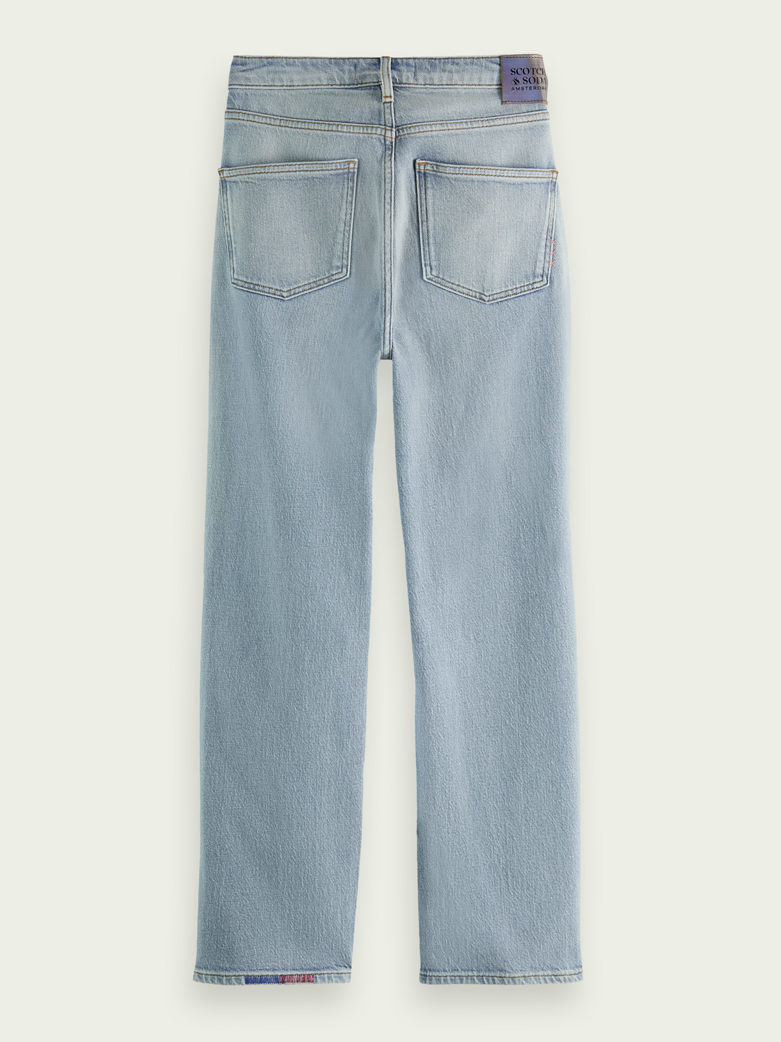 The Sky Patched Straight Leg Jeans | scotch & soda outlet