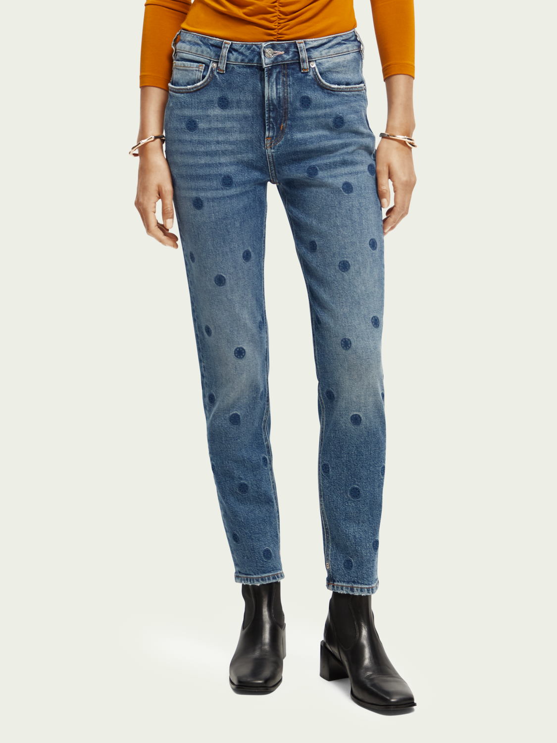 High Five High-Rise Slim Fit Jeans | scotch & soda outlet