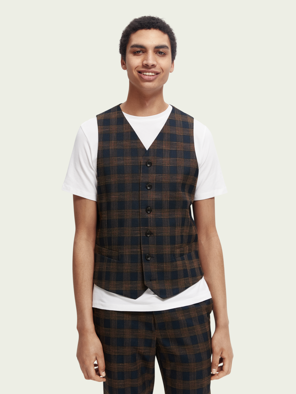 Yarn-Dyed Gilet | Scotch And Soda Outlet
