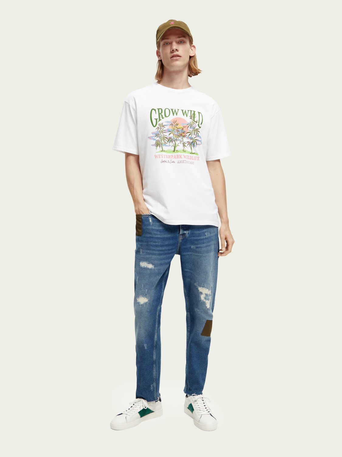 Organic Cotton Artwork T-Shirt | Scotch And Soda Outlet
