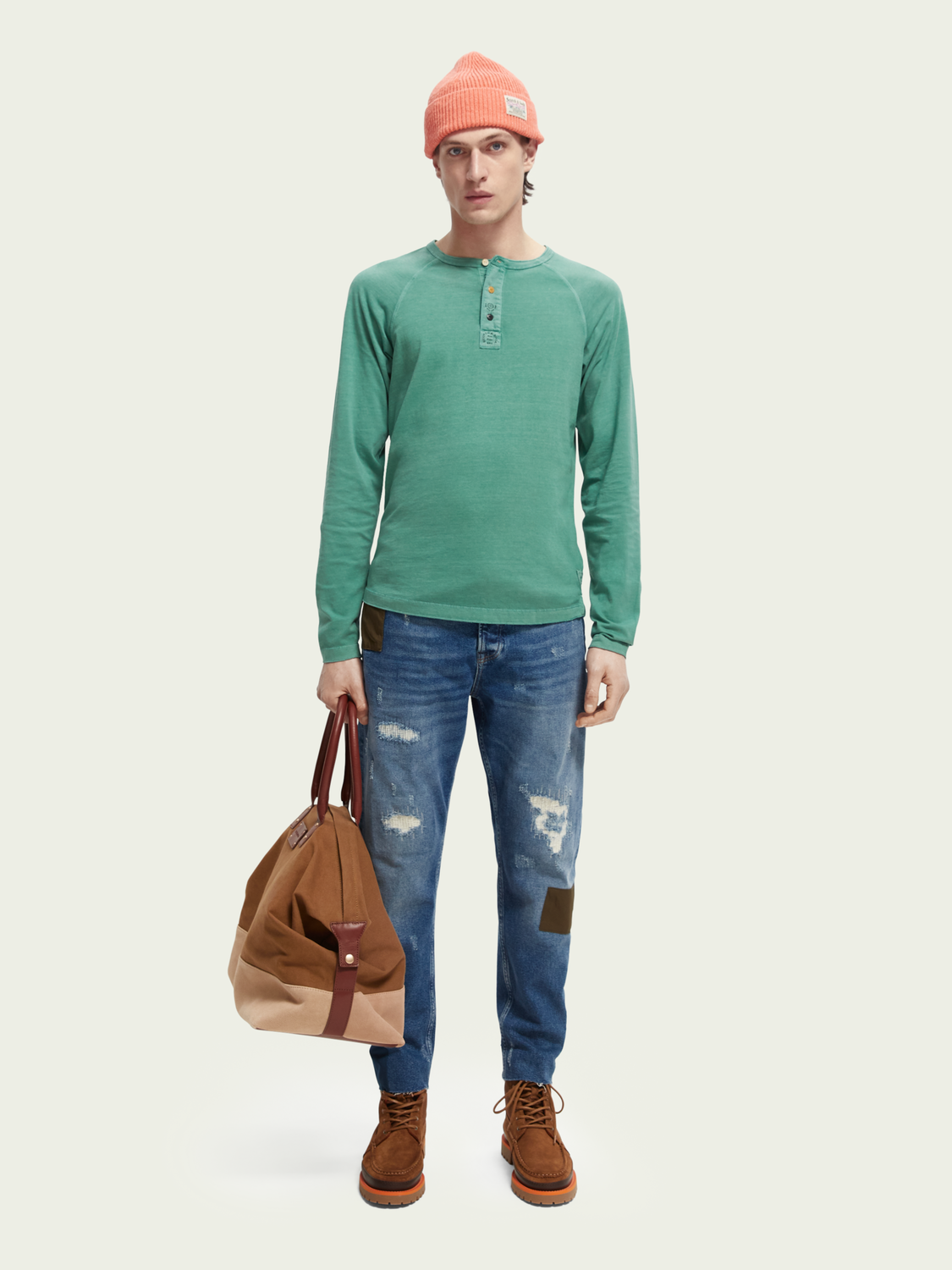 The Dean Loose Tapered-Fit Patchwork Jeans | Scotch And Soda Outlet