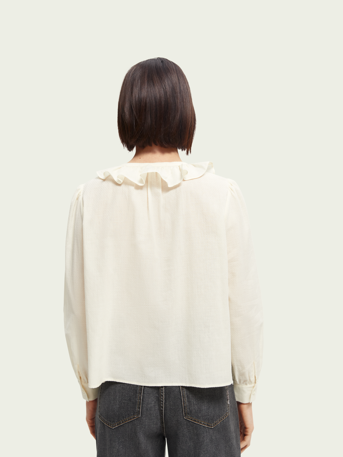 Ruffled Pin Tuck Shirt | scotch & soda outlet