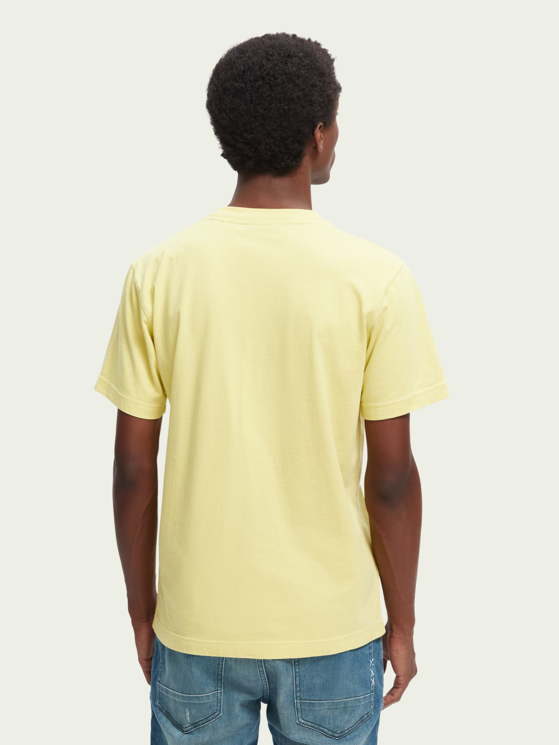 Garment-Dyed Graphic Crewneck T-Shirt | Scotch And Soda Outlet