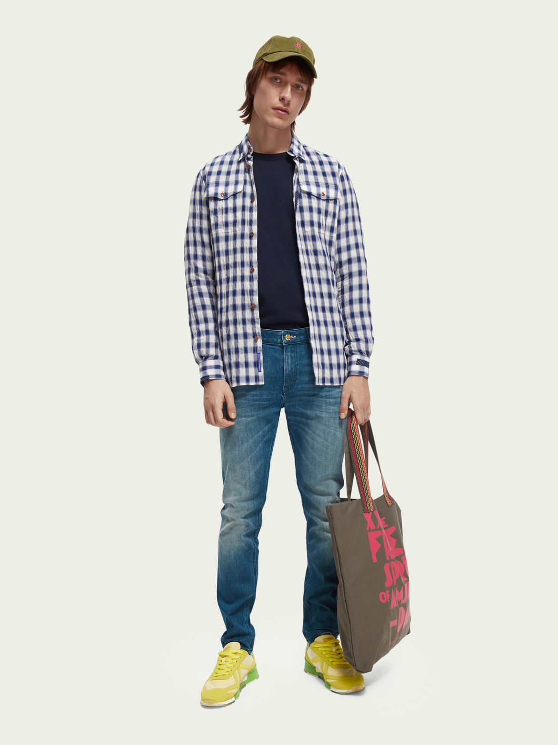 Regular-Fit Organic Mix & Match Seersucker Shirt | Scotch And Soda Outlet