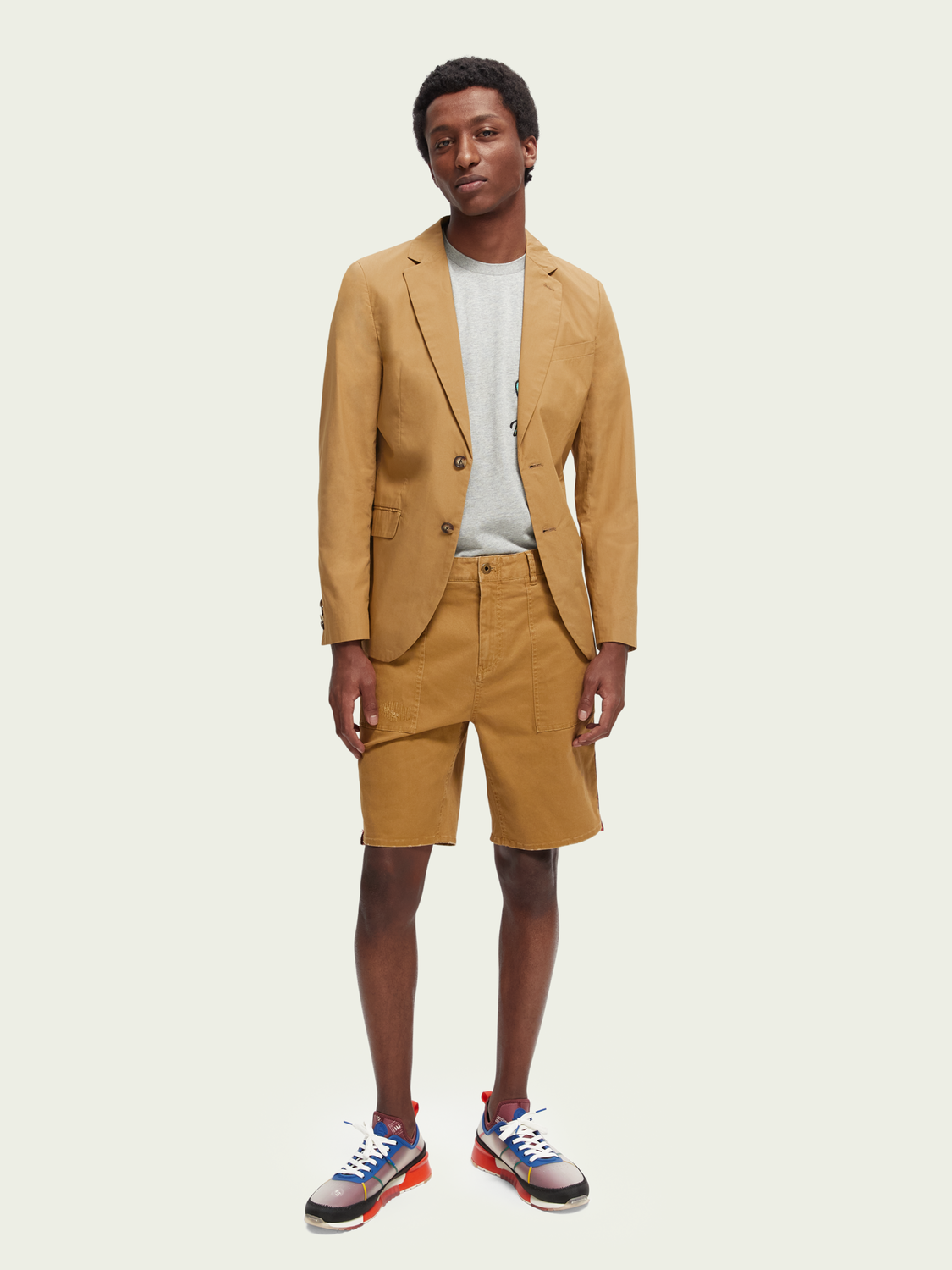 Single-Breasted Poplin Blazer | Scotch And Soda Outlet