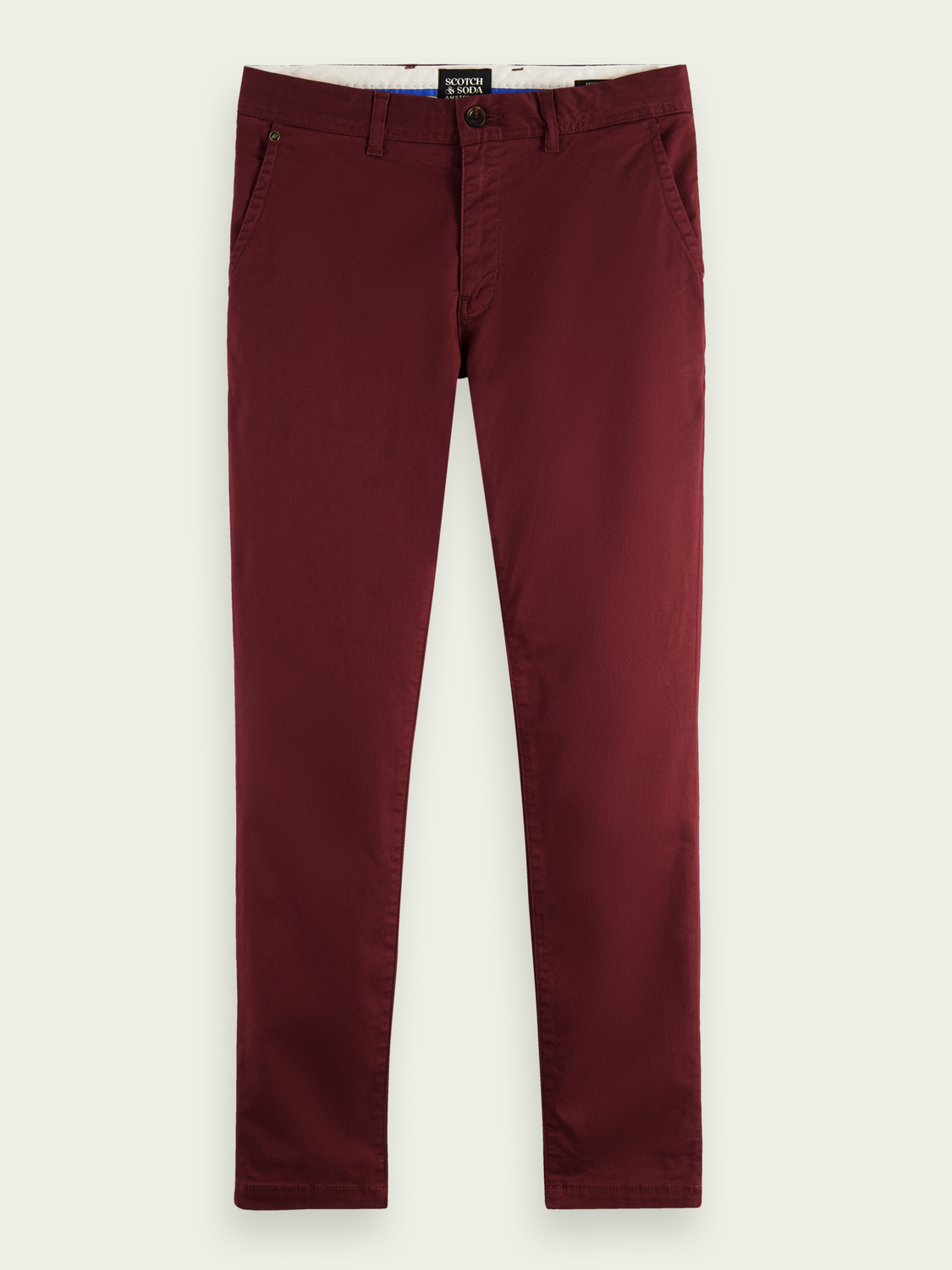 Mott Super-Slim Organic Cotton Twill Chino | Scotch And Soda Outlet