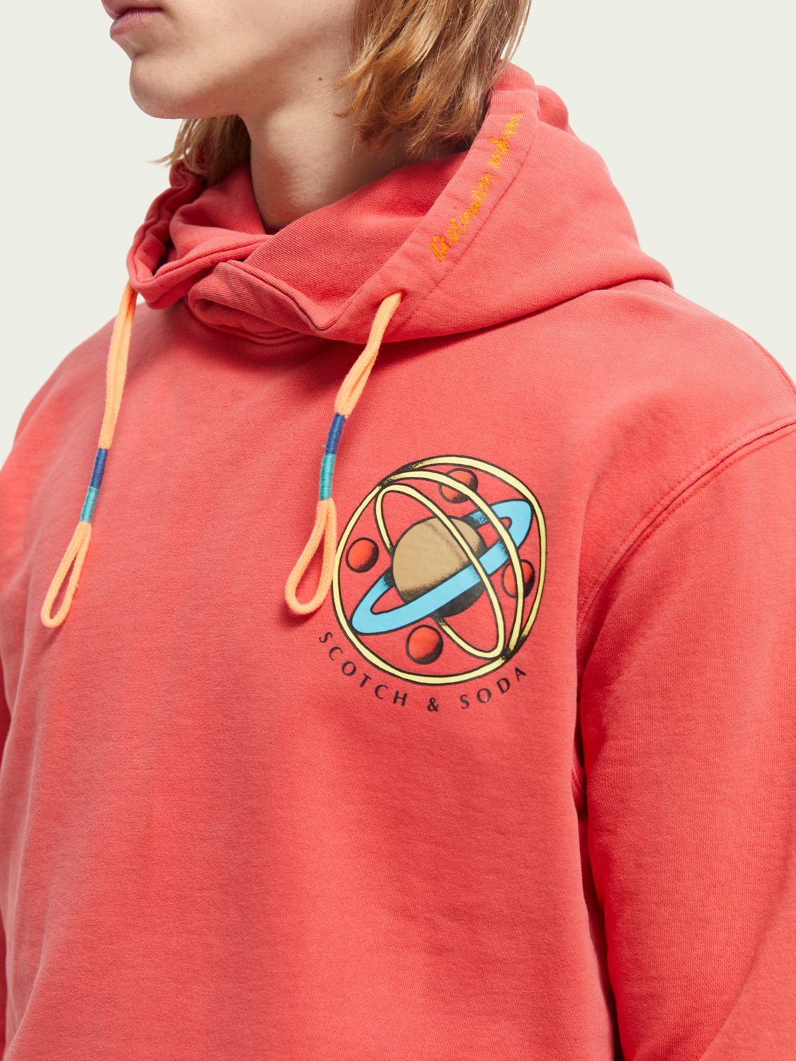 Felpa Artwork Hoodie | Scotch And Soda Outlet