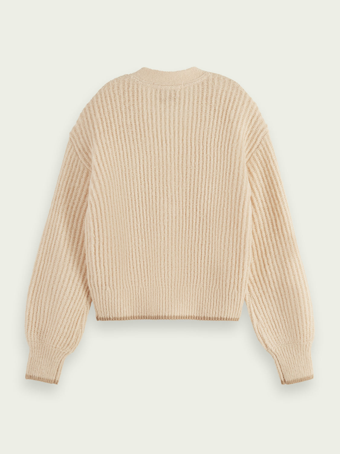 Fuzzy Voluminous-Sleeved Cardigan | scotch & soda outlet