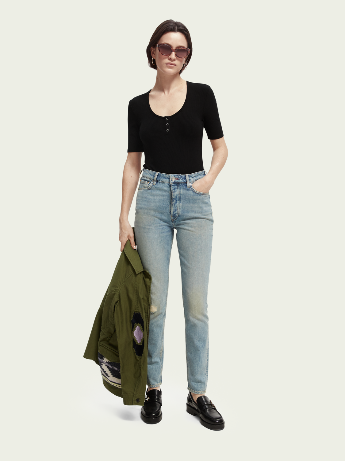 Scoop Neck Bodysuit | scotch & soda outlet