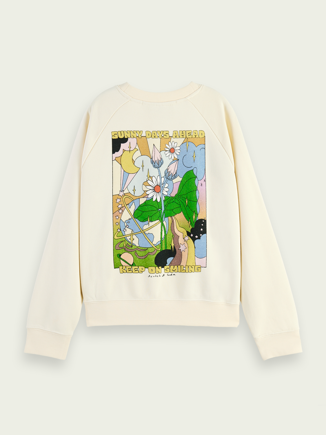 Scotch Soda Outlet | Oversized Artwork Crewneck Sweatshirt