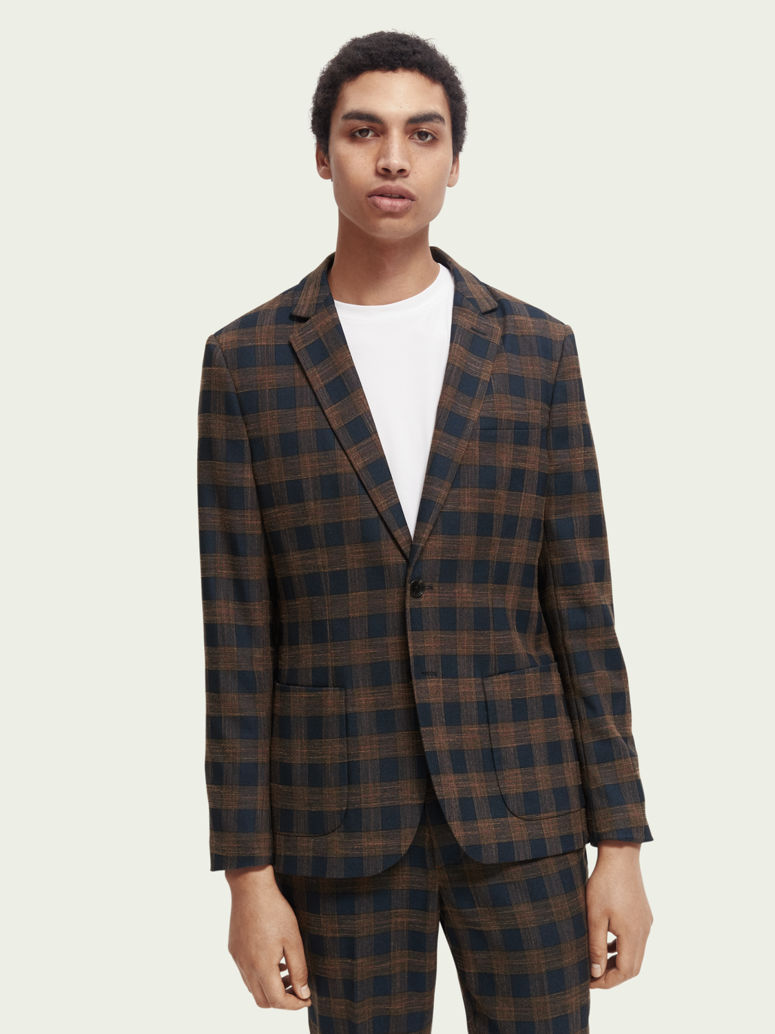 Yarn-Dyed Checked Blazer | Scotch And Soda Outlet