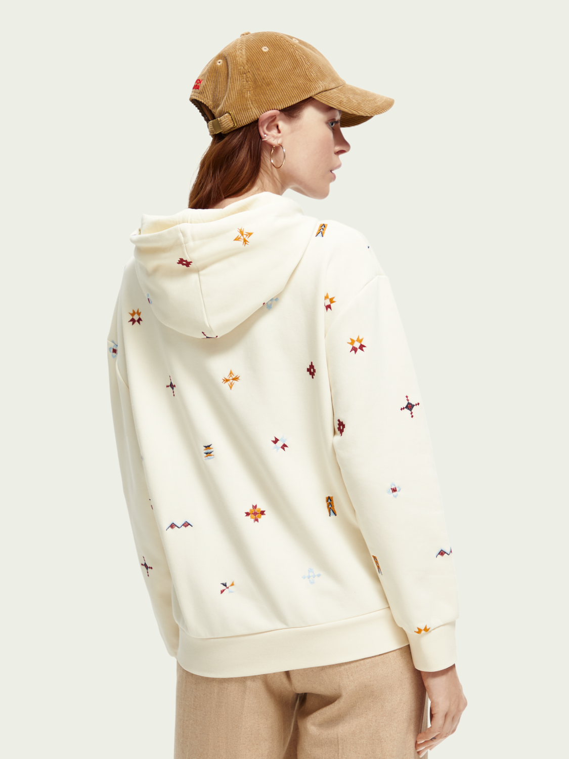 Relaxed Fit Embroidered Hoodie | scotch & soda outlet