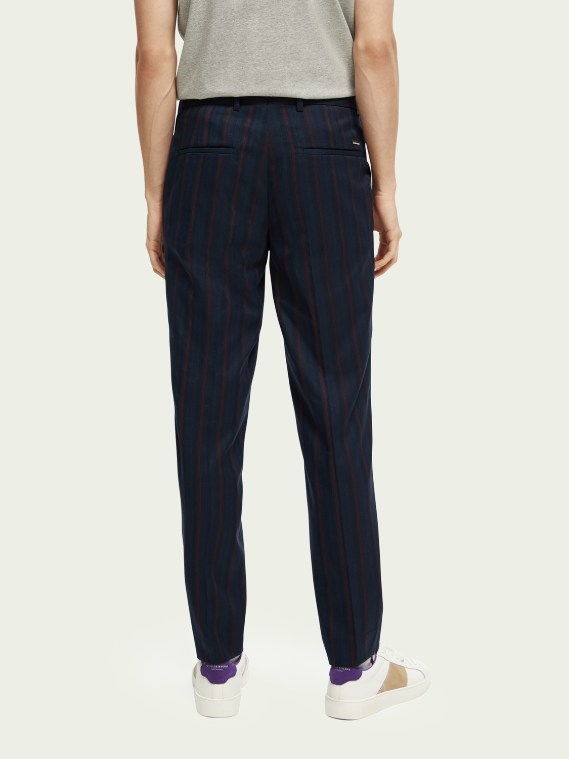 Mott Super Slim-Fit Yarn-Dyed Chino | Scotch And Soda Outlet