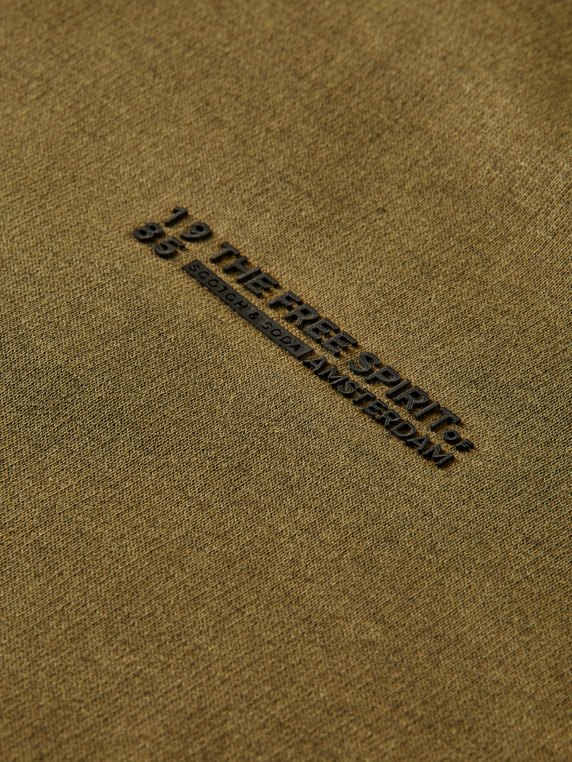 Panelled Organic Cotton Crewneck Sweatshirt | Scotch And Soda Outlet