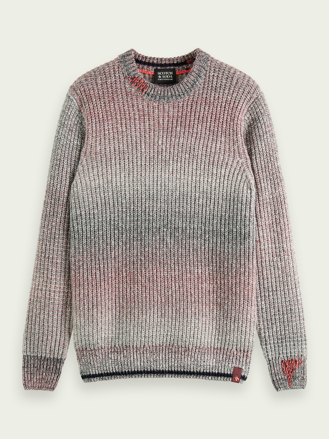 Chunky Rib-Knit Crewneck Sweater | Scotch And Soda Outlet
