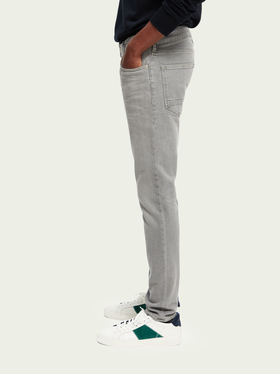 The Skim Super-Slim Fit Grey Toned Jeans | Scotch And Soda Outlet