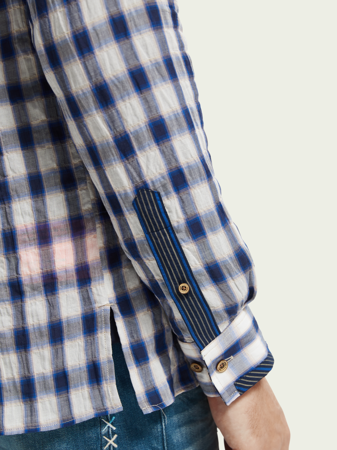 Regular-Fit Organic Mix & Match Seersucker Shirt | Scotch And Soda Outlet