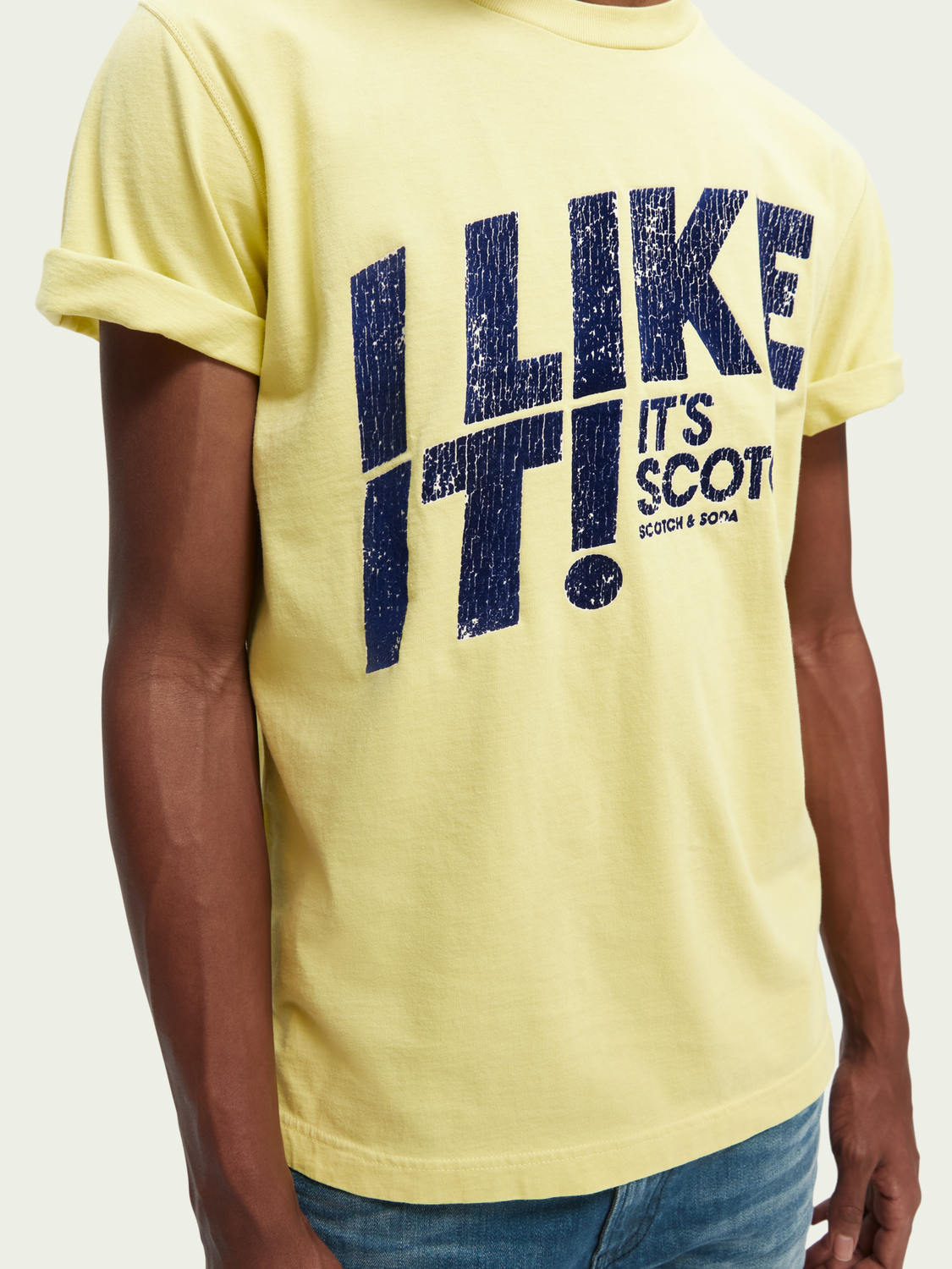 Garment-Dyed Graphic Crewneck T-Shirt | Scotch And Soda Outlet